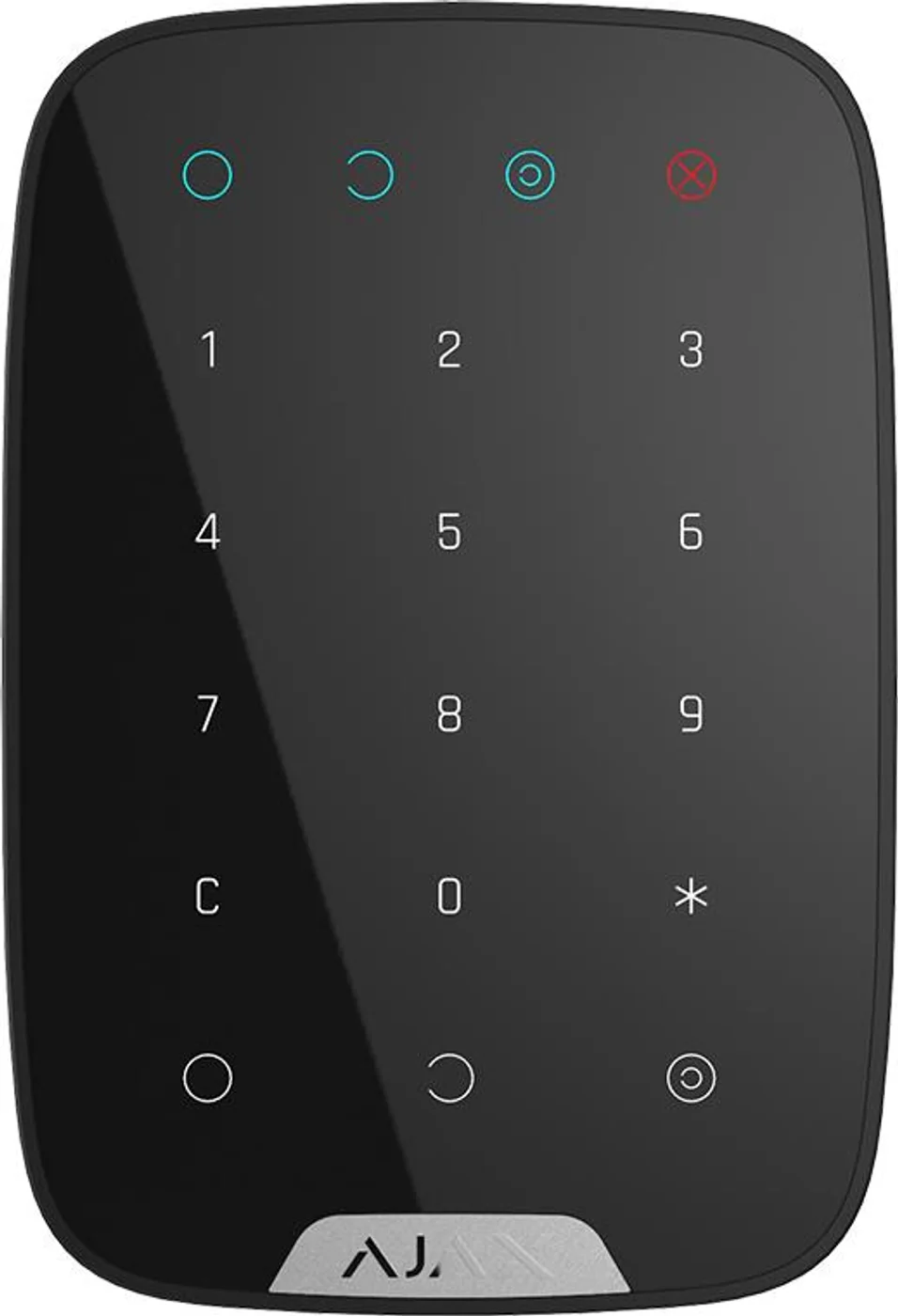 Бездротова сенсорна клавіатура Ajax KeyPad, jeweller, бездротовий, чорний