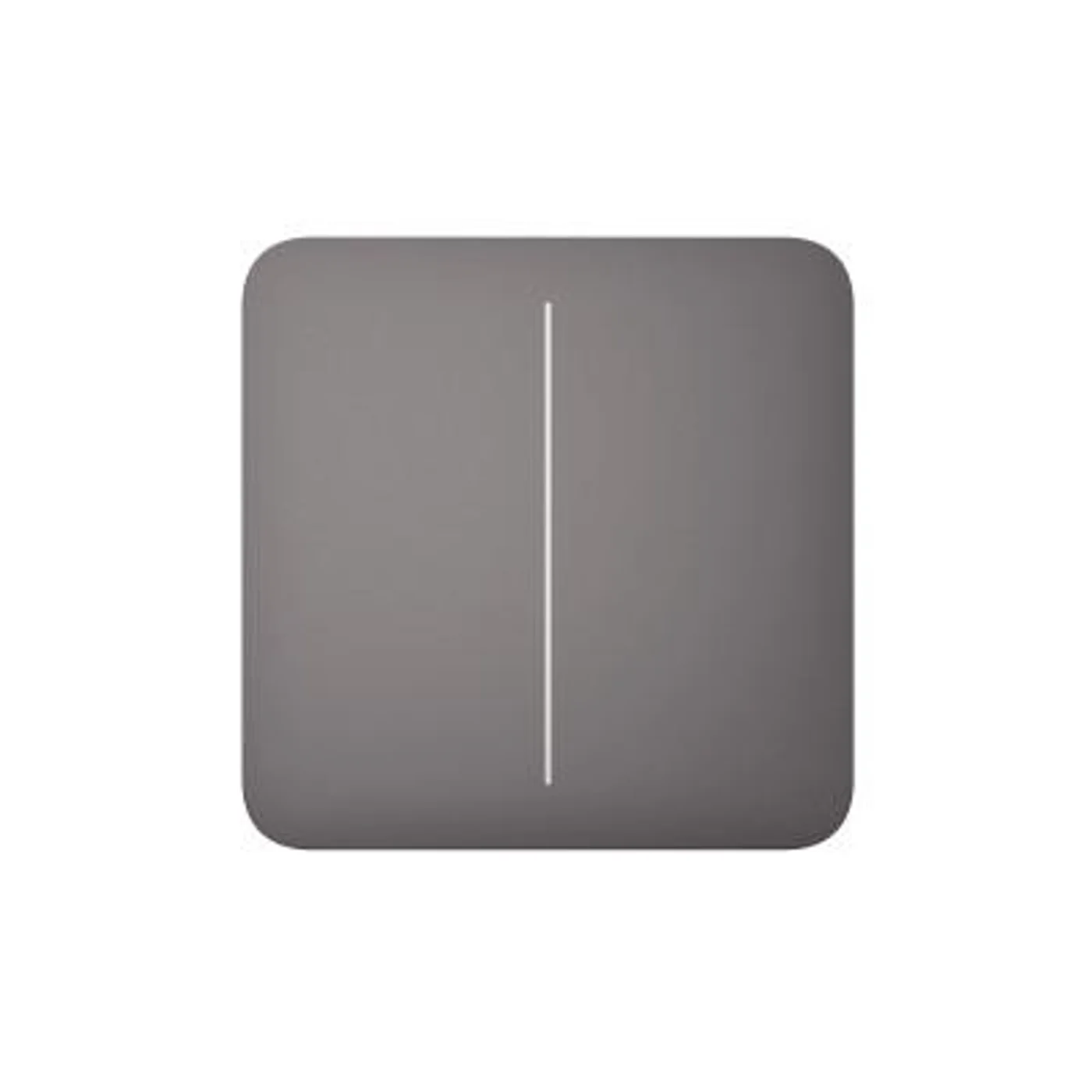 Кнопка для двоклавішного вимикача Ajax SoloButton 2-gang for LightSwitch, Jeweler, бездротовий, grey
