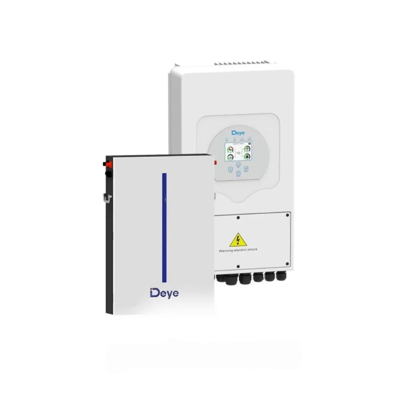 Комплект: гібридний інвертор Deye SUN-6k-SG05LP1-EU та акумуляторна батарея Deye RW-M6.1