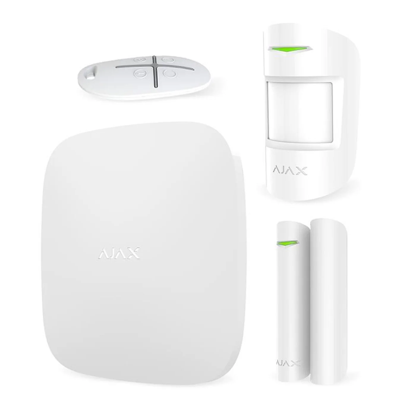 Комплект охоронної сигналізації Ajax StarterKit Plus, hub plus, motionprotect, doorprotect, spacecon