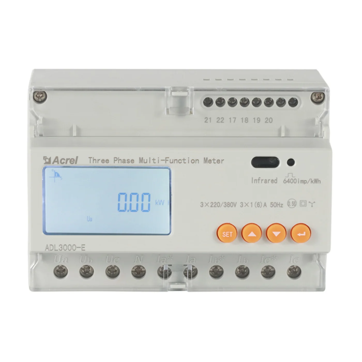 Лічильник Acrel ADL3000-E/С (до 150А/100 КВТ)