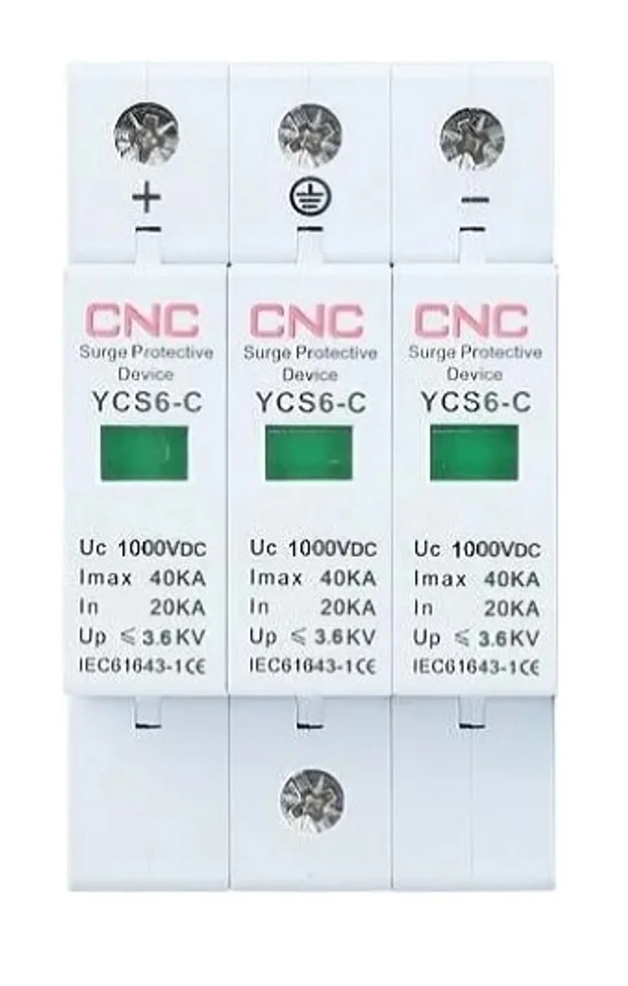 Обмежувач імпульсних перенапруг CNC YCS6/3P-C 20-40KA DC1000V DC