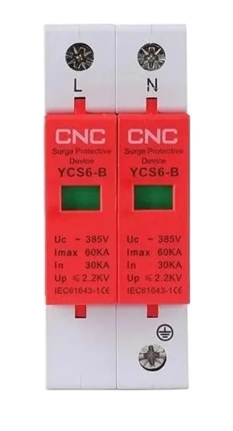Обмежувач імпульсних перенапруг CNC YCS6-B 2P 30-60KA 385V